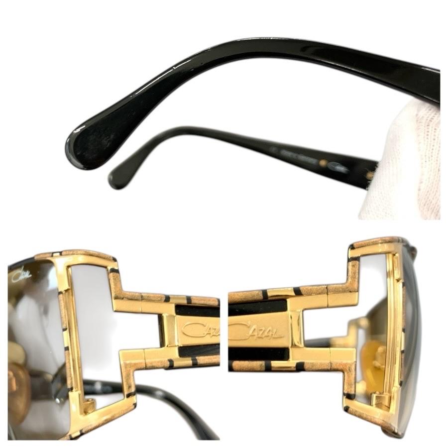 CAZAL（カザール） 美品 ブラック ゴールド メタル MOD 974 COL522 56