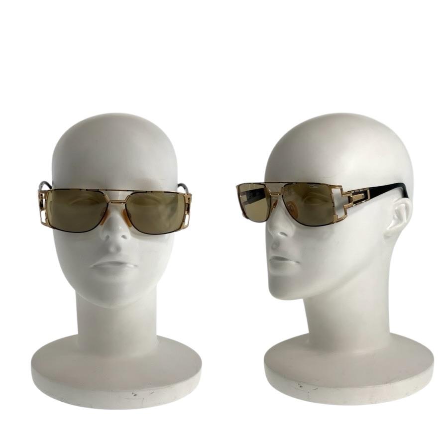 CAZAL（カザール） 美品 ブラック ゴールド メタル MOD 974 COL522 56