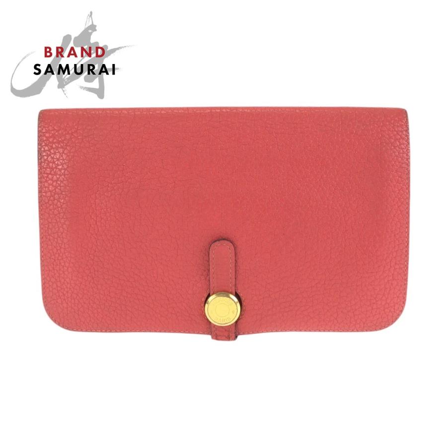 HERMES（エルメス） 美品 ドゴン GM ルージュトマト レッド ゴールド 