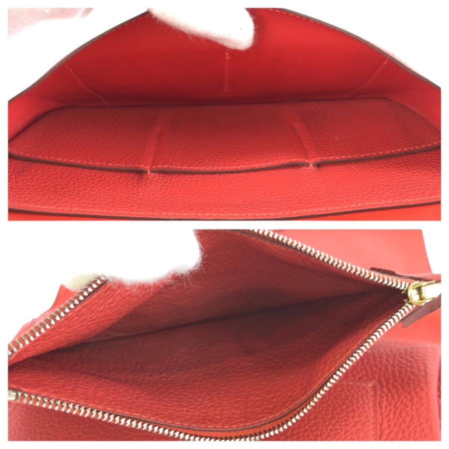 HERMES（エルメス） 美品 ドゴン GM ルージュトマト レッド ゴールド 