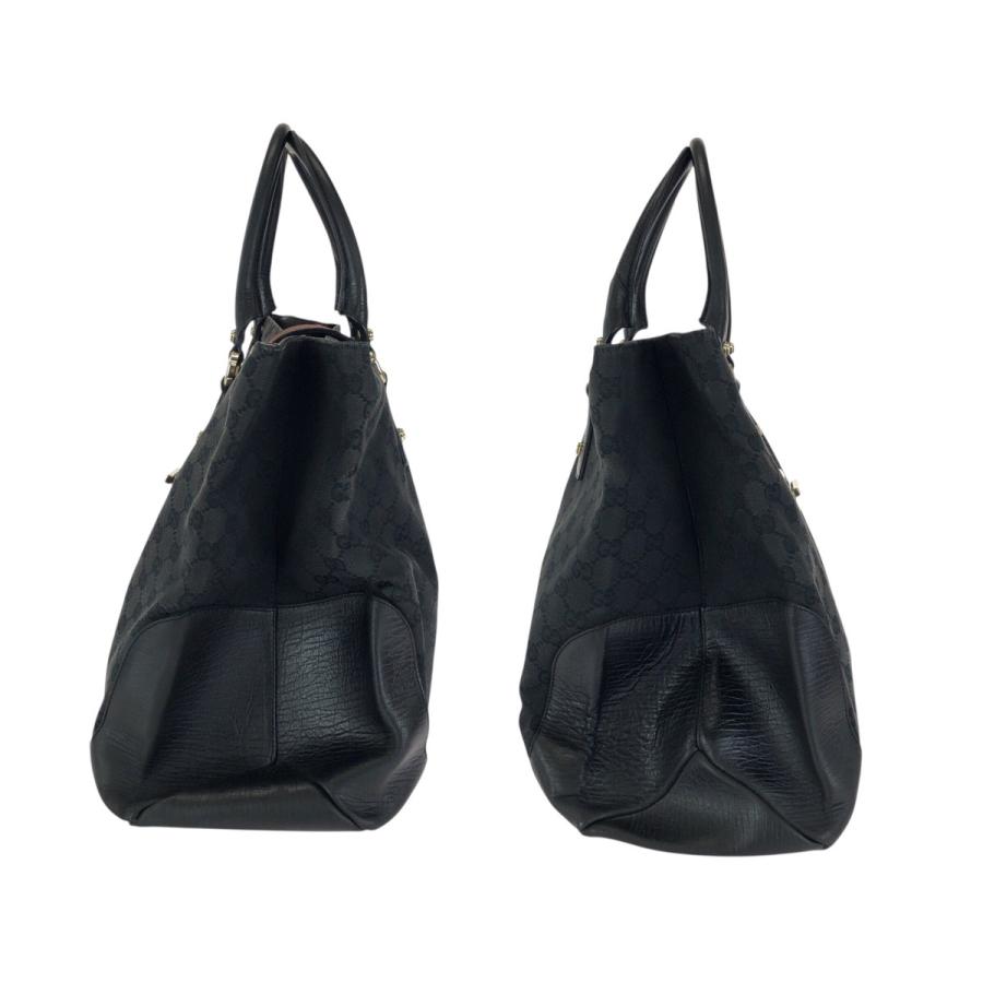 GUCCI シェリーライン ハンドバッグ ブラック GUCCI（グッチ） シェリーライン ブラック 黒 ゴールド金具 GG