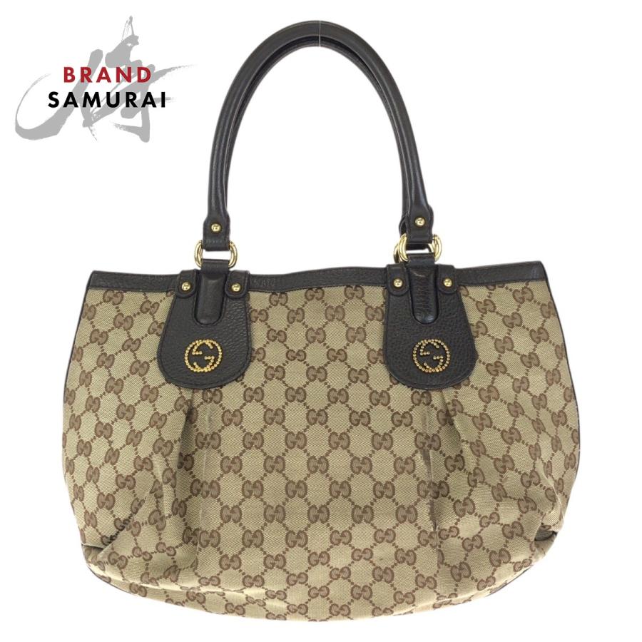 GUCCI（グッチ） スカーレット ベージュ ダークブラウン ゴールド金具