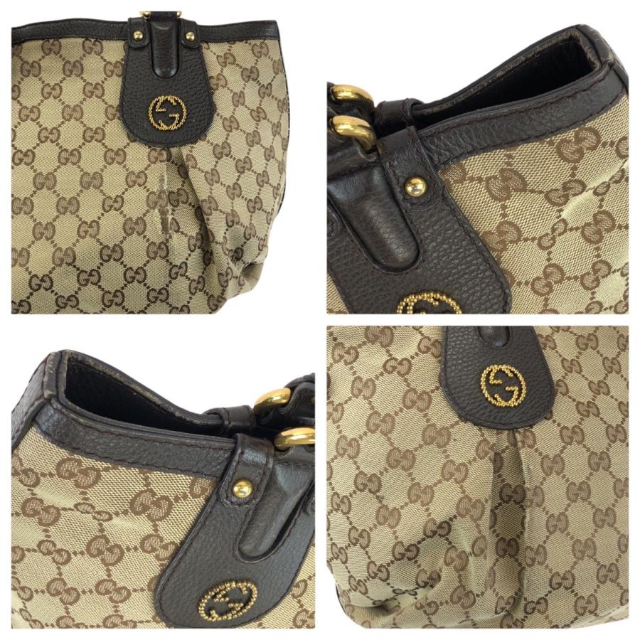 GUCCI（グッチ） スカーレット ベージュ ダークブラウン ゴールド金具