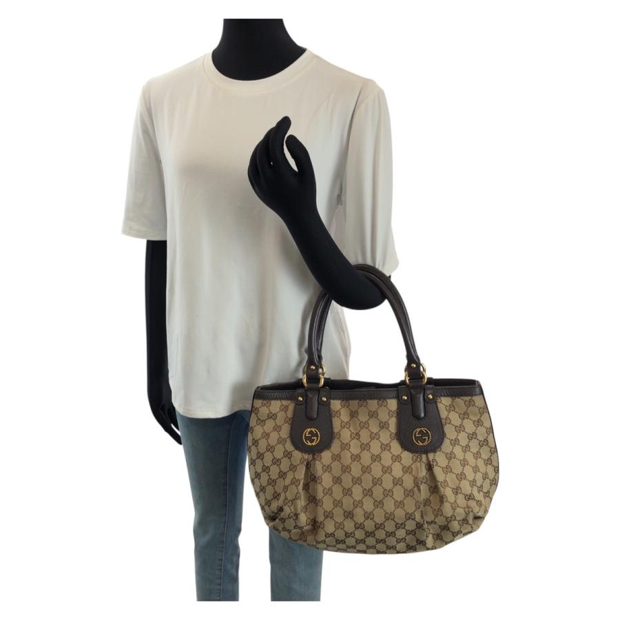 GUCCI（グッチ） スカーレット ベージュ ダークブラウン ゴールド金具