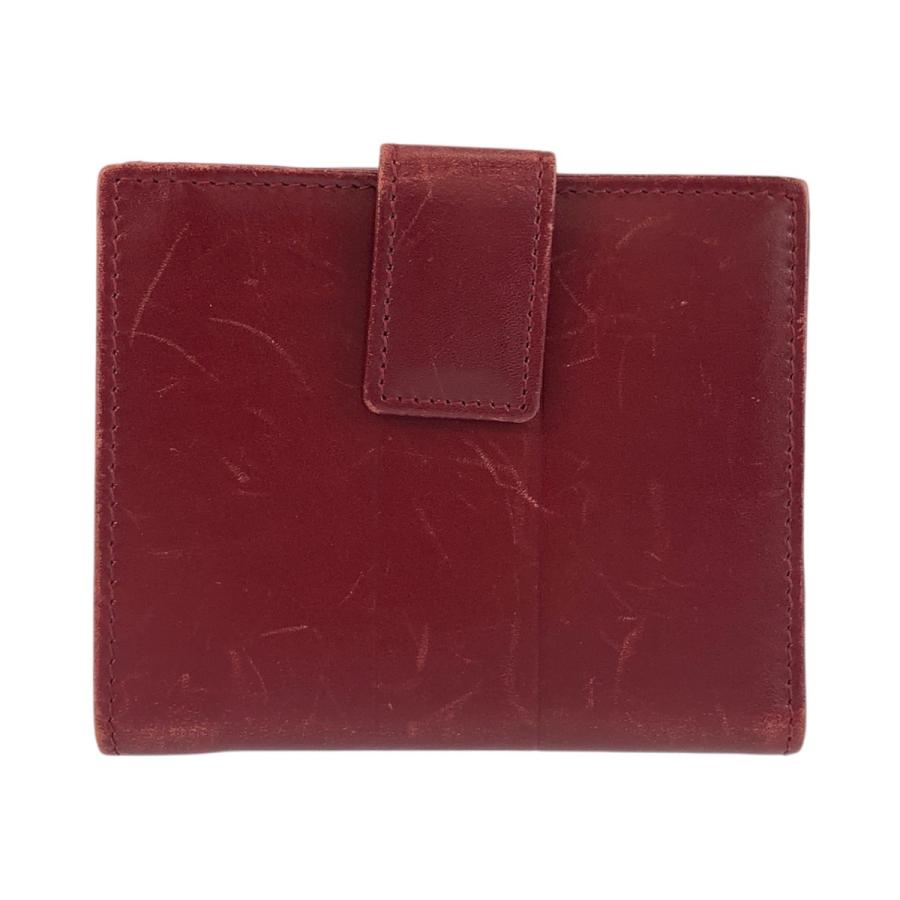 GUCCI（グッチ） レッド ゴールド金具 レザー 92717 折財布 コンパクト