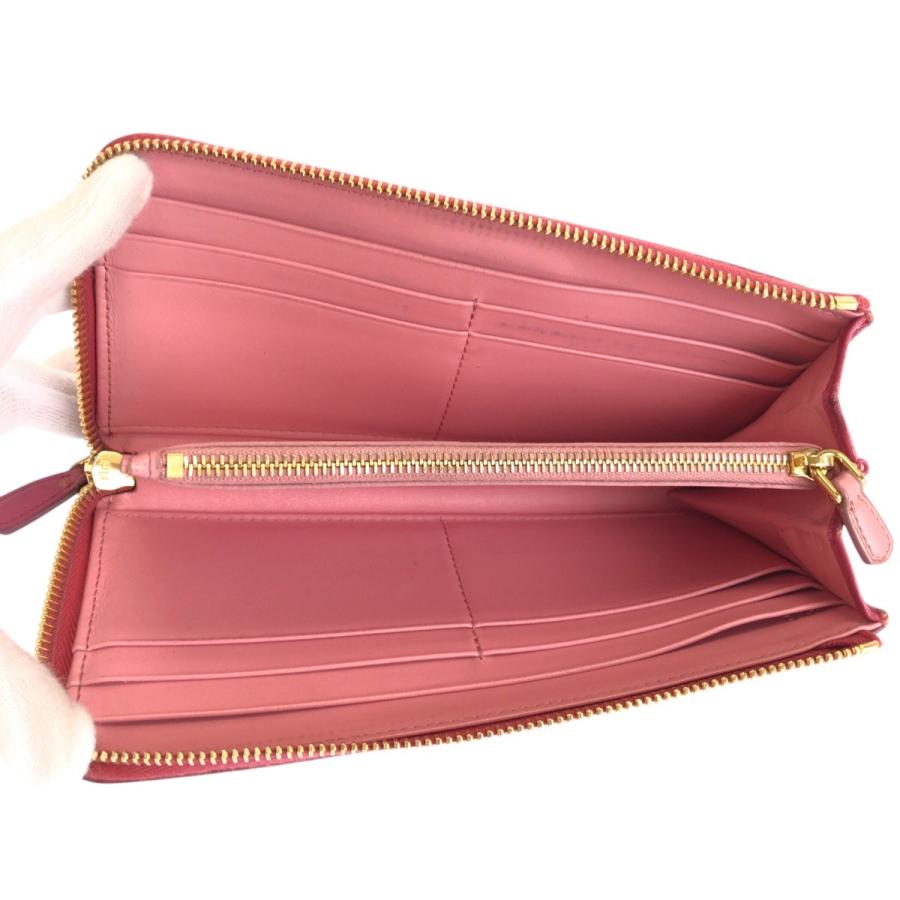 PRADA（プラダ） 美品 サフィアーノ ピンク ゴールド金具 レザー