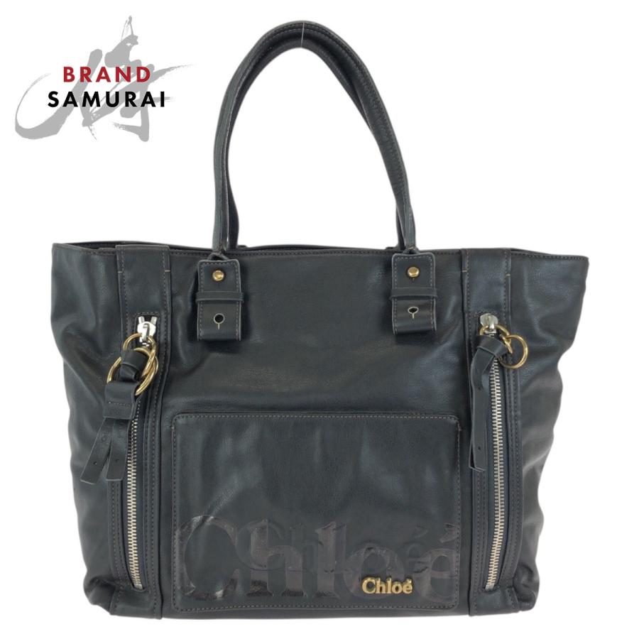 Chloe（クロエ） エクリプス ブラック 黒 ゴールド金具 レザー 01-09