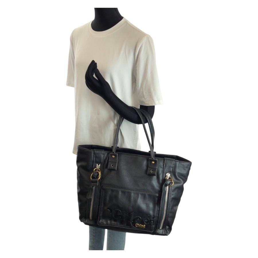 Chloe（クロエ） エクリプス ブラック 黒 ゴールド金具 レザー 01-09