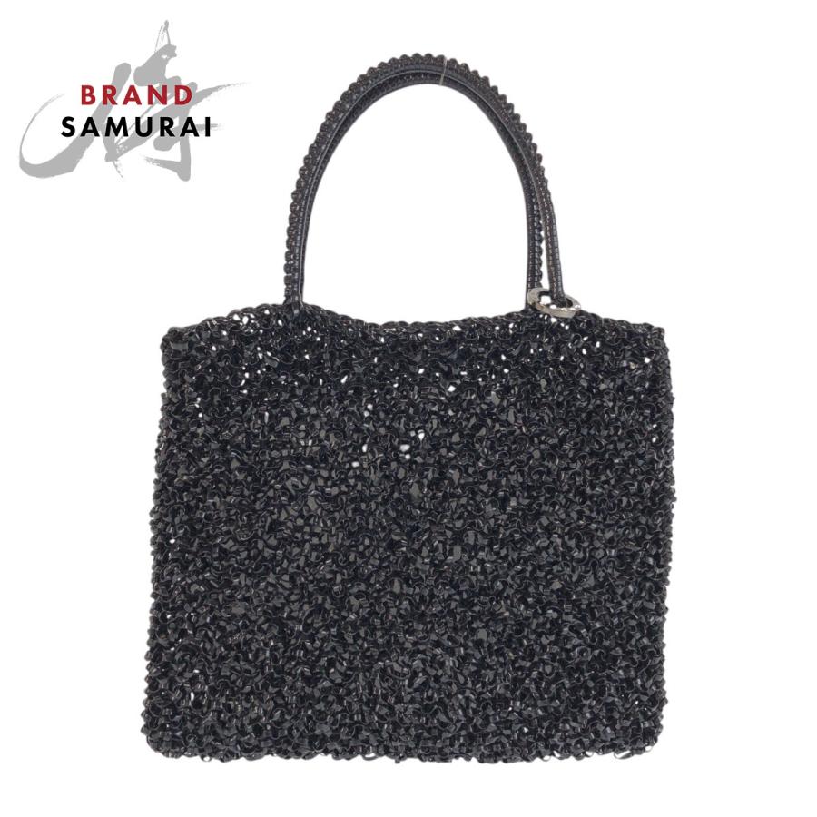 ANTEPRIMA アンテプリマ ワイヤーバッグ グリッター ブラック ANTEPRIMA（アンテプリマ） 美品 ワイヤー グリッター ブラック 黒