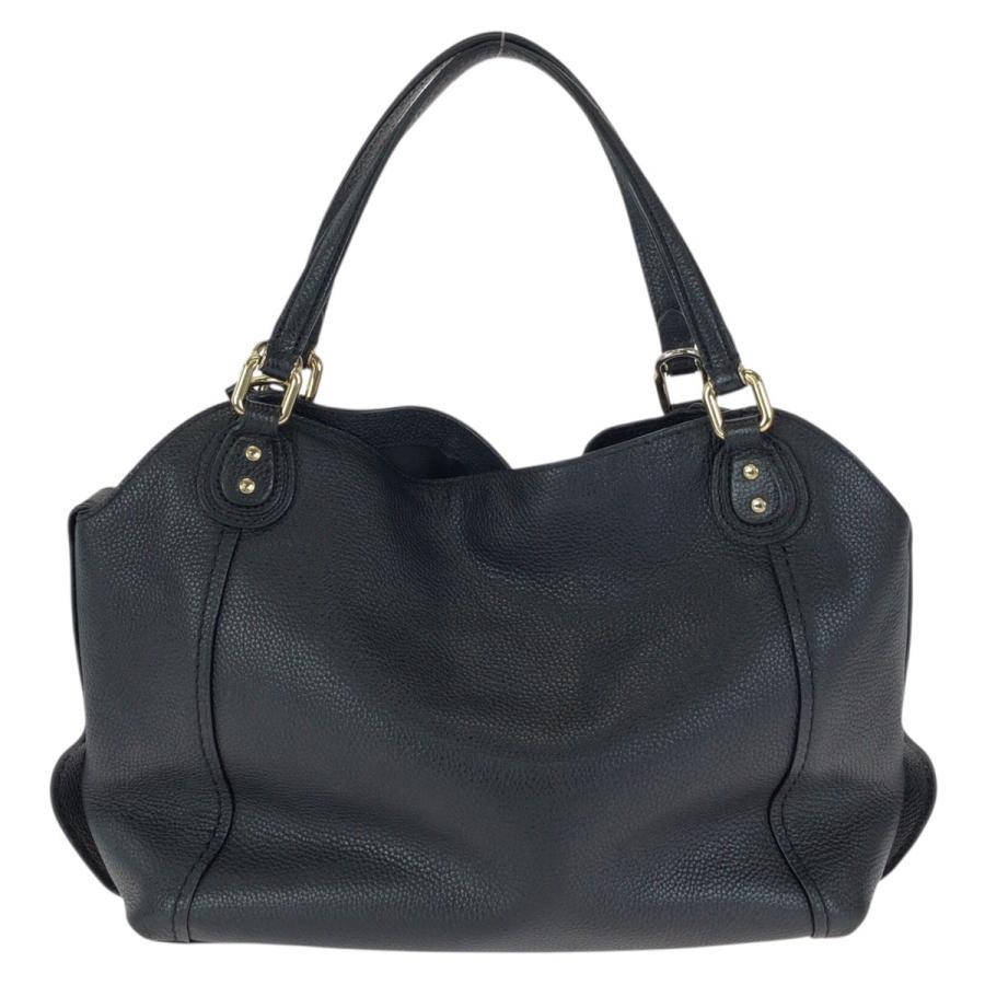 美品 COACH コーチ イーディー 2way ブラック 黒 ゴールド金具 レザー 57124 トートバッグ ショルダーバッグ レディース 602652 | COACH | 01