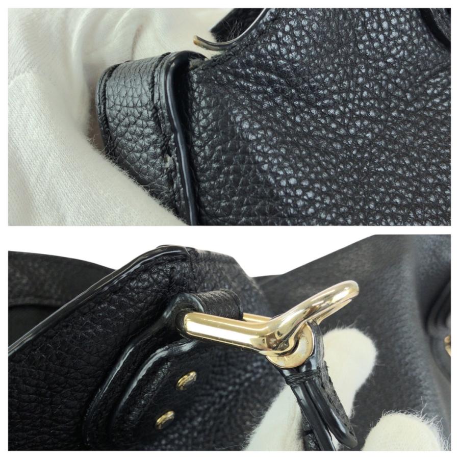美品 COACH コーチ イーディー 2way ブラック 黒 ゴールド金具 レザー 57124 トートバッグ ショルダーバッグ レディース 602652 | COACH | 04