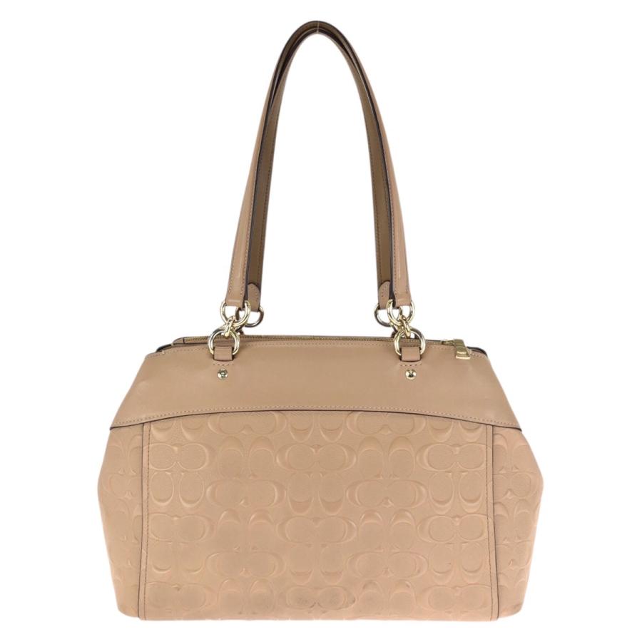coach tote bag シグネチャー スエード 金具 COACH（コーチ） シグネチャー 2way ベージュ ピンク ゴールド金具