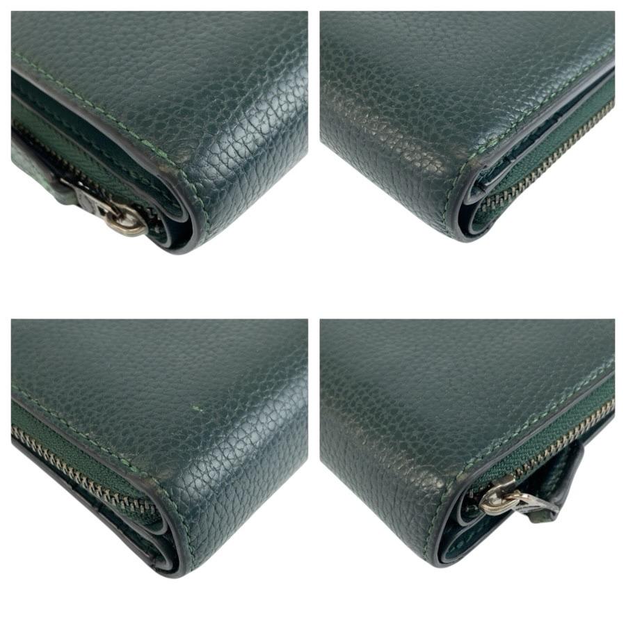 COACH（コーチ） 美品 グリーン レザー J2280 折財布 コンパクト