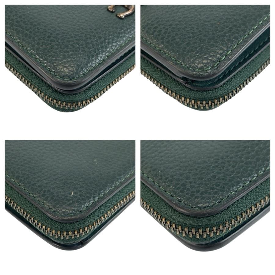 COACH（コーチ） 美品 グリーン レザー J2280 折財布 コンパクト
