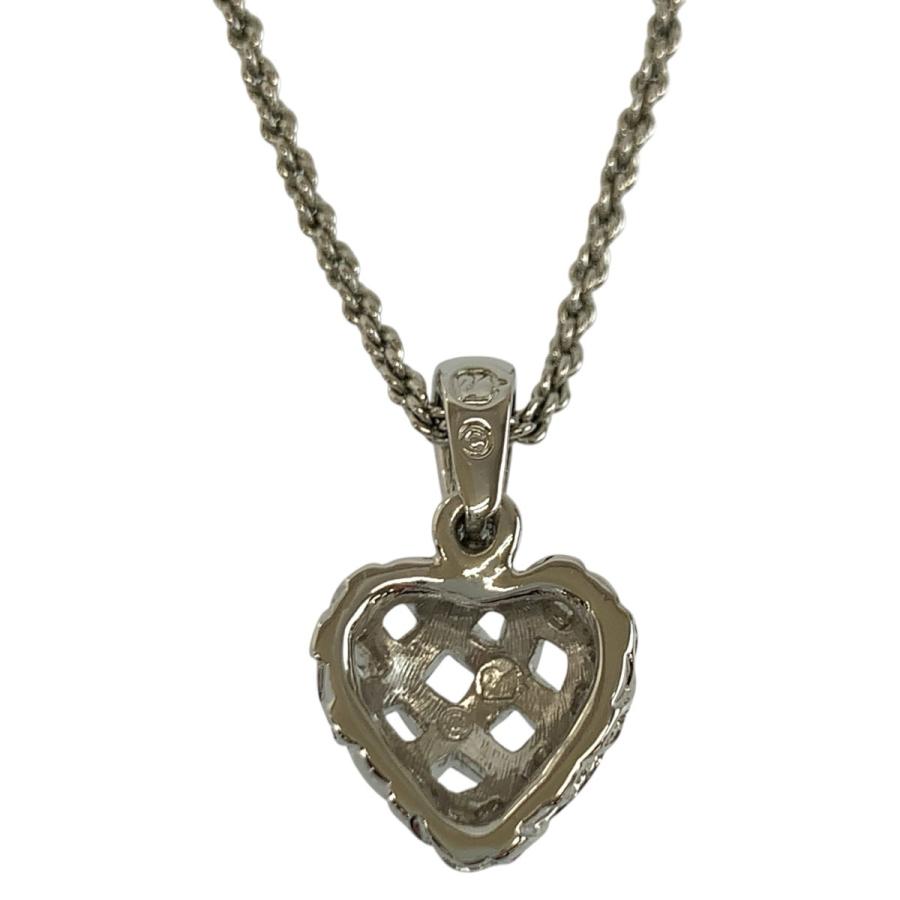 SWAROVSKI（スワロフスキー） 超美品 ハートモチーフ シルバー メッキ
