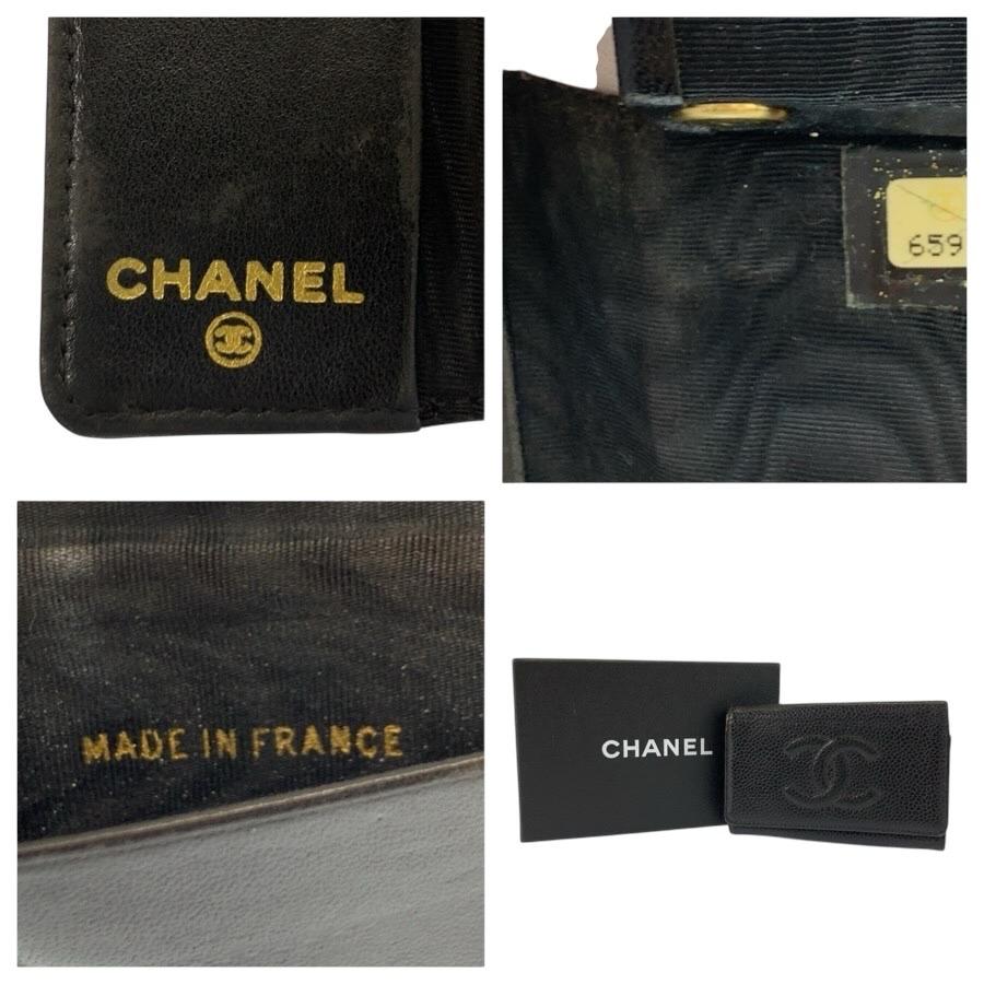 CHANEL（シャネル） 美品 ココマーク ブラック 黒 ゴールド金具 レザー