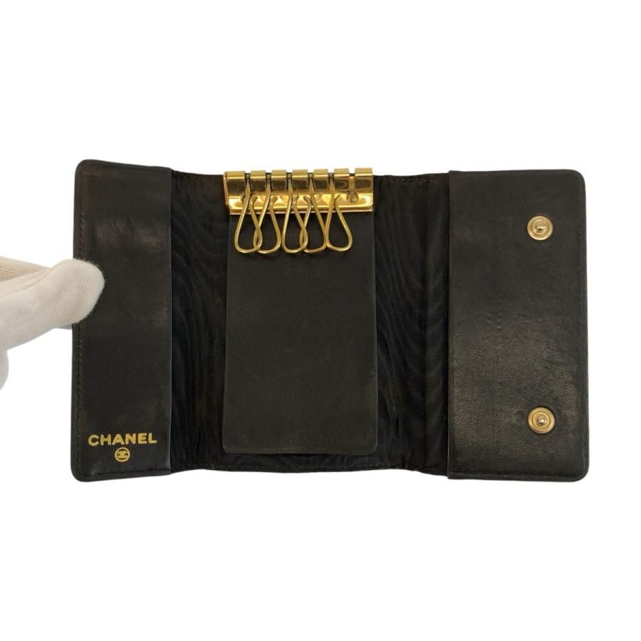 CHANEL（シャネル） 美品 ココマーク ブラック 黒 ゴールド金具 レザー