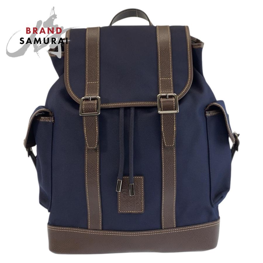 LONGCHAMP（ロンシャン） 美品 ボックスフォード ネイビー ブラウン
