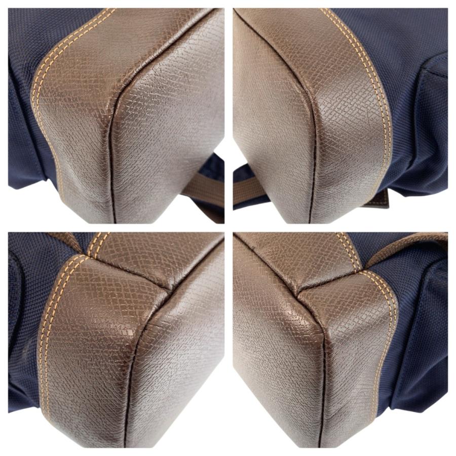 LONGCHAMP（ロンシャン） 美品 ボックスフォード ネイビー ブラウン