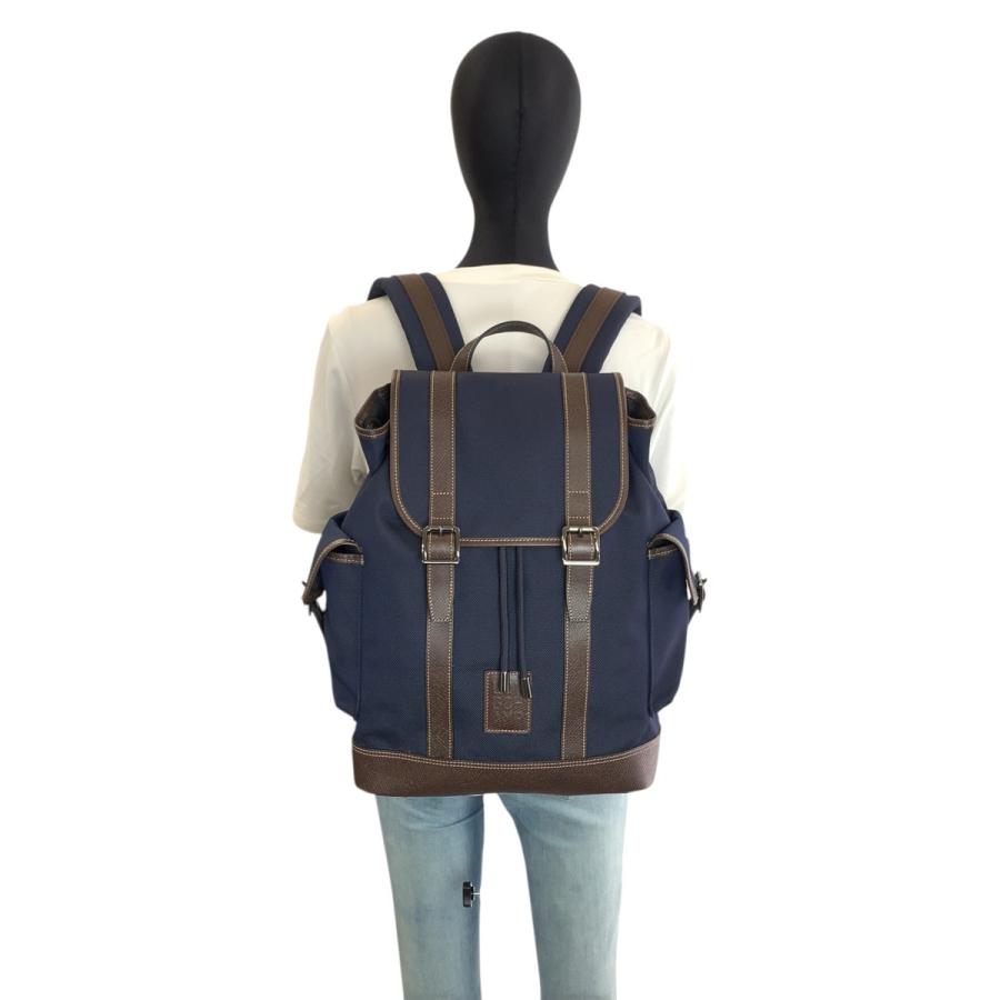LONGCHAMP（ロンシャン） 美品 ボックスフォード ネイビー ブラウン