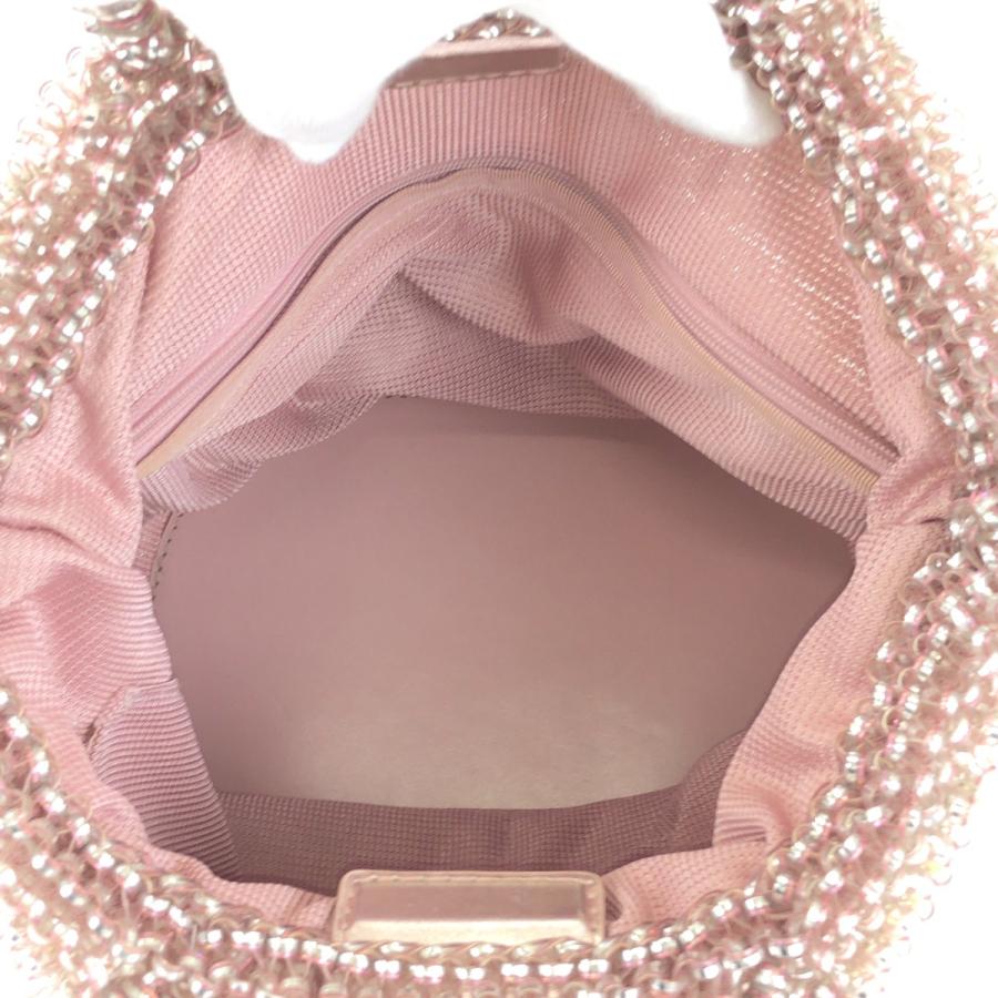 美品 ANTEPRIMA アンテプリマ フラワー フィオリトゥーラ バスケット ピンク シルバー PVC ハンドバッグ トートバッグ レディース 602785 | ANTEPRIMA | 07