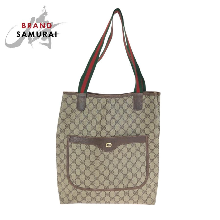 GUCCI（グッチ） ヴィンテージ シェリーライン ベージュ ブラウン GG
