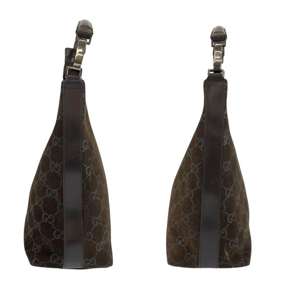 GUCCI（グッチ） 美品 GG柄 ブラウン スウェード 000 0602 ショルダー