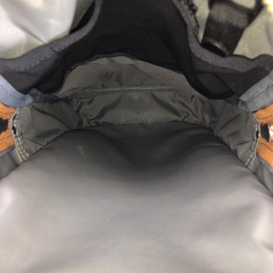PORTER 美品 ポーター LIFT ブラウン キャメル シルバー金具 ナイロン