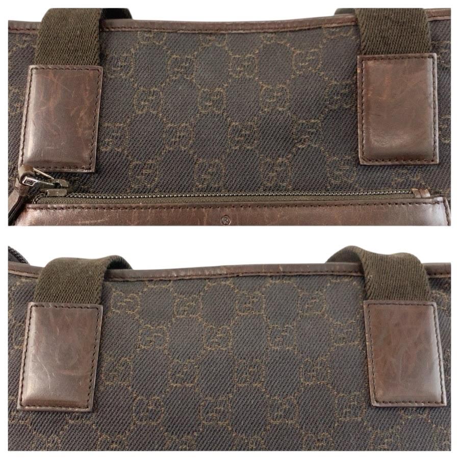 GUCCI（グッチ） ブラウン GGキャンバス/レザー 28893 トートバッグ