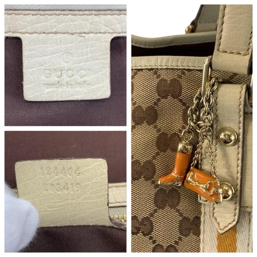 GUCCI グッチ シェリーライン ベージュ アイボリー ゴールド金具 GGキャンバス 124404 トートバッグ ショルダーバッグ レディース 602825 | GUCCI | 02