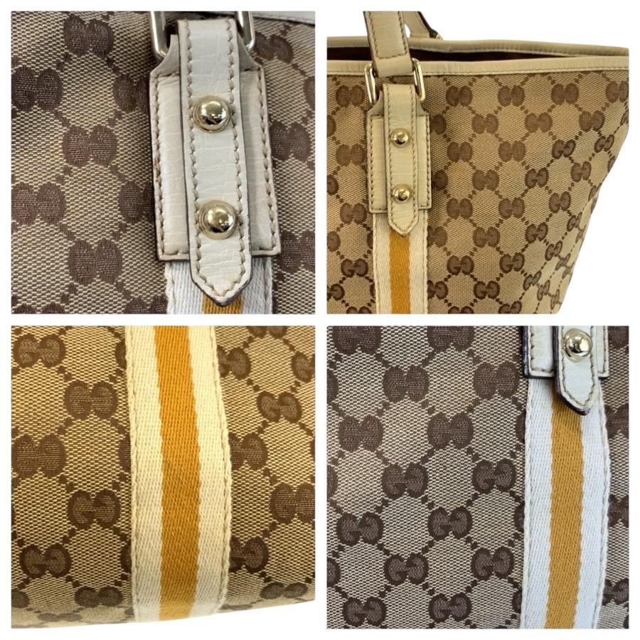 GUCCI グッチ シェリーライン ベージュ アイボリー ゴールド金具 GGキャンバス 124404 トートバッグ ショルダーバッグ レディース 602825 | GUCCI | 05