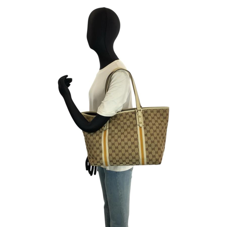 GUCCI グッチ シェリーライン ベージュ アイボリー ゴールド金具 GGキャンバス 124404 トートバッグ ショルダーバッグ レディース 602825 | GUCCI | 06