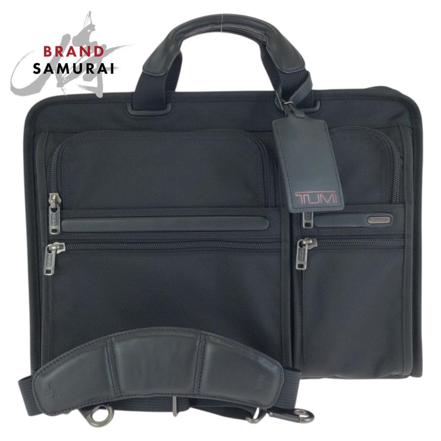 TUMI Alpha 26114D4 2WAY ビジネスバッグ ブラック TUMI（トゥミ） 美品 ALPHA 2way ブラック 黒 ガンメタ金具 ナイロン