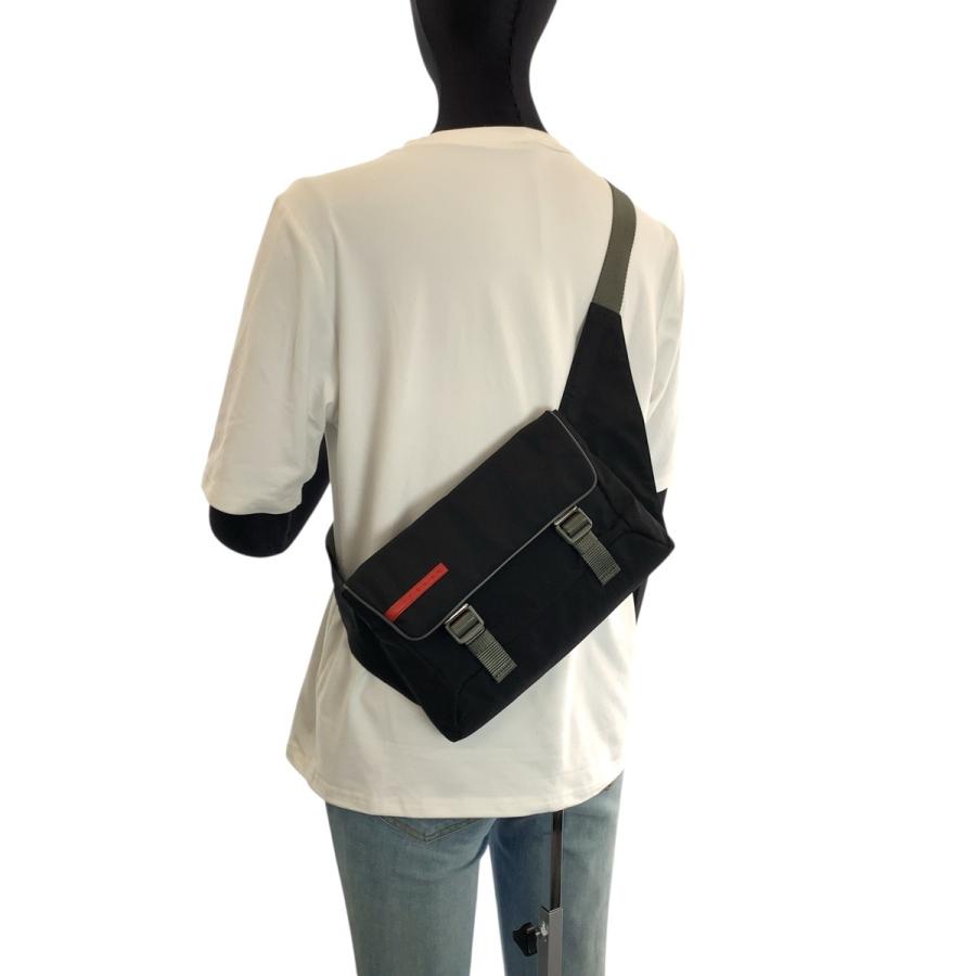 PRADA（プラダ） 美品 プラダスポーツ ブラック グレー シルバー金具