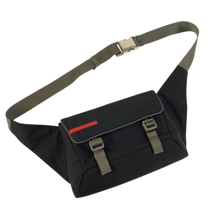 PRADA Sports プラダスポーツ ボディバッグ ショルダーバッグ PRADA（プラダ） 美品 プラダスポーツ ブラック グレー シルバー金具