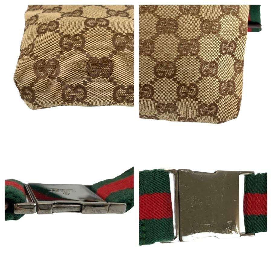 GUCCI（グッチ） 美品 シェリーライン ベージュ ブラウン GGキャンバス