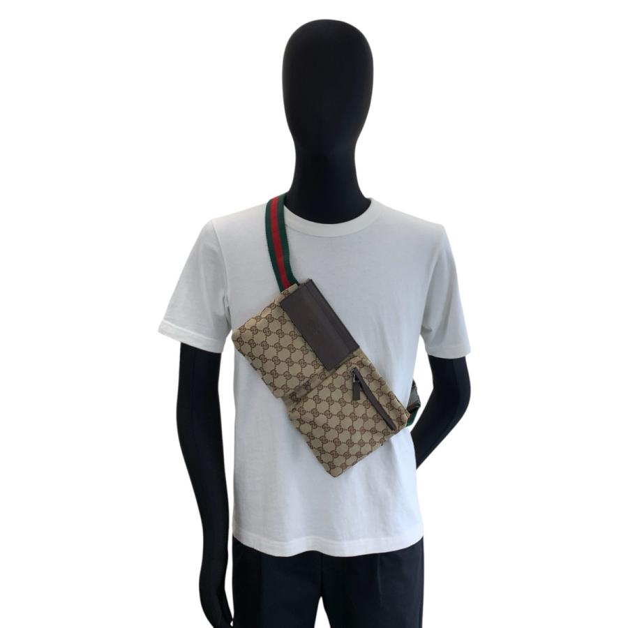 GUCCI（グッチ） 美品 シェリーライン ベージュ ブラウン GGキャンバス