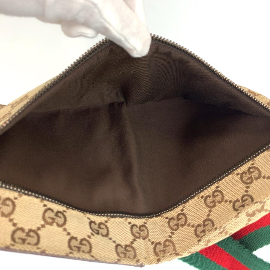 GUCCI（グッチ） 美品 シェリーライン ベージュ ブラウン GGキャンバス