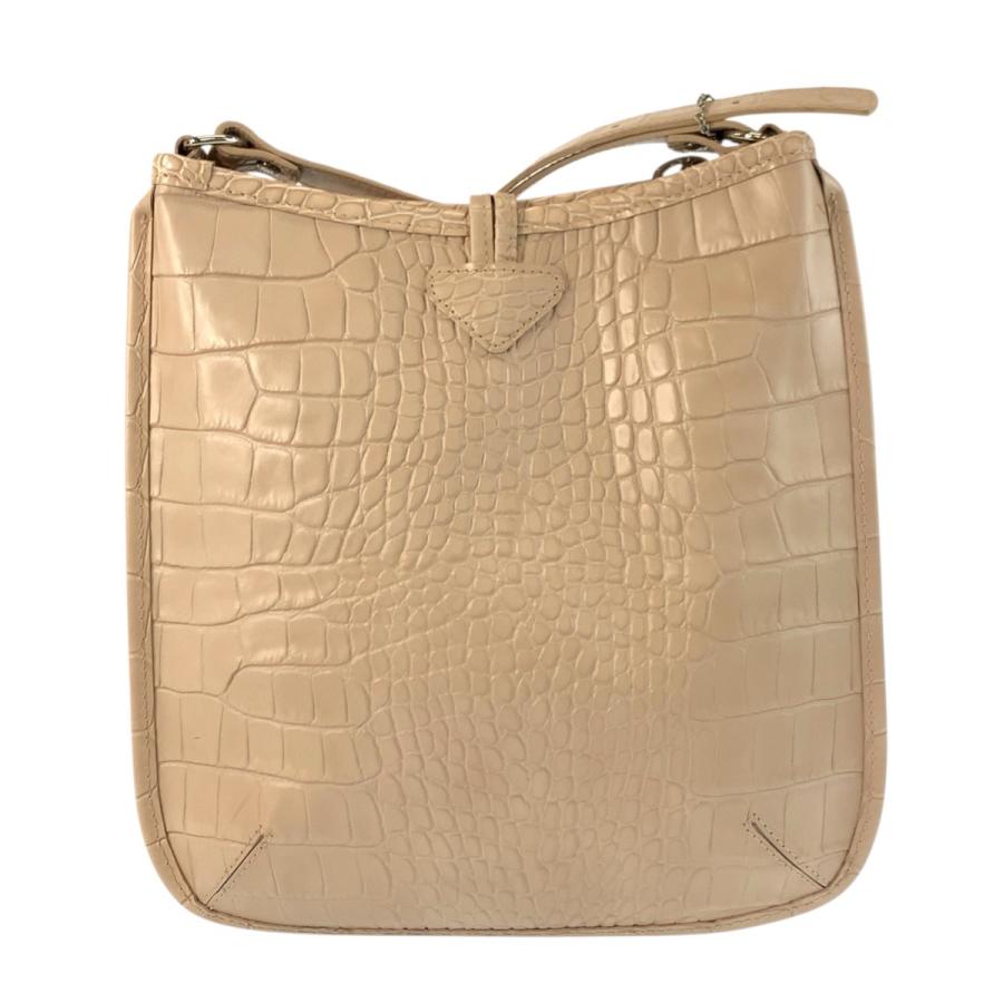 LONGCHAMP（ロンシャン） 美品 型押し ベージュ レザー 2210158133
