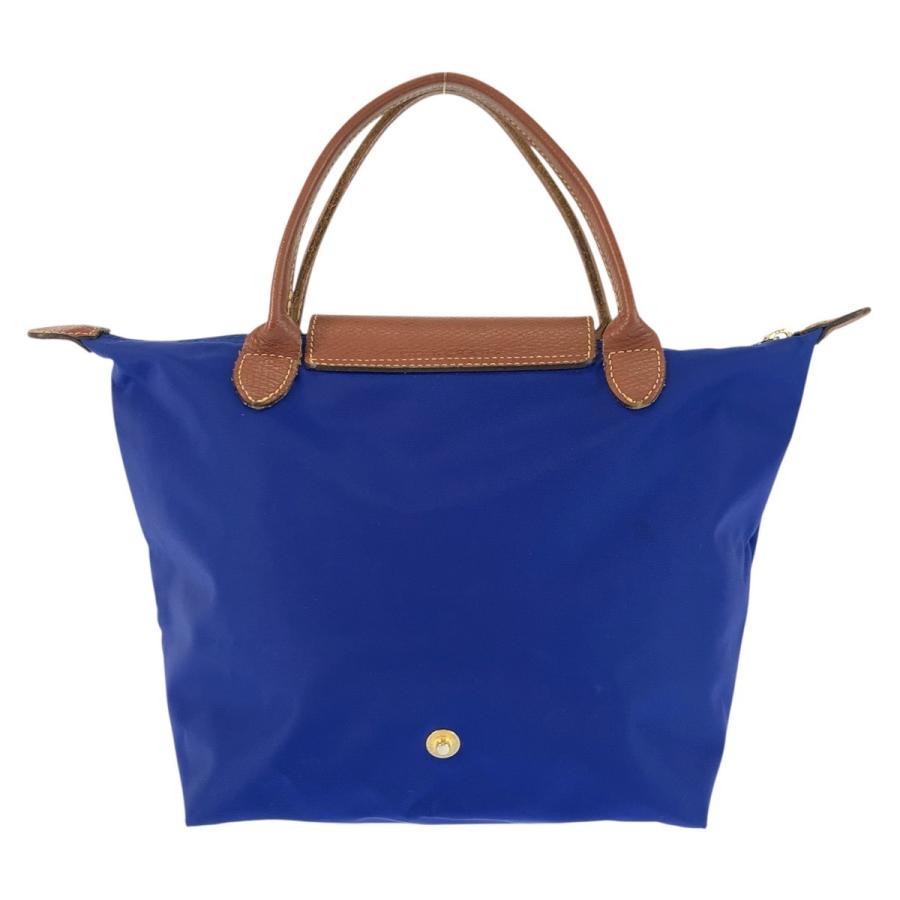 Longchamp ロンシャン ルプリアージュ ブルー ブラウン ゴールド金具 ナイロン 1621089683 トートバッグ ハンドバッグ レディース 602853 | LONGCHAMP | 01