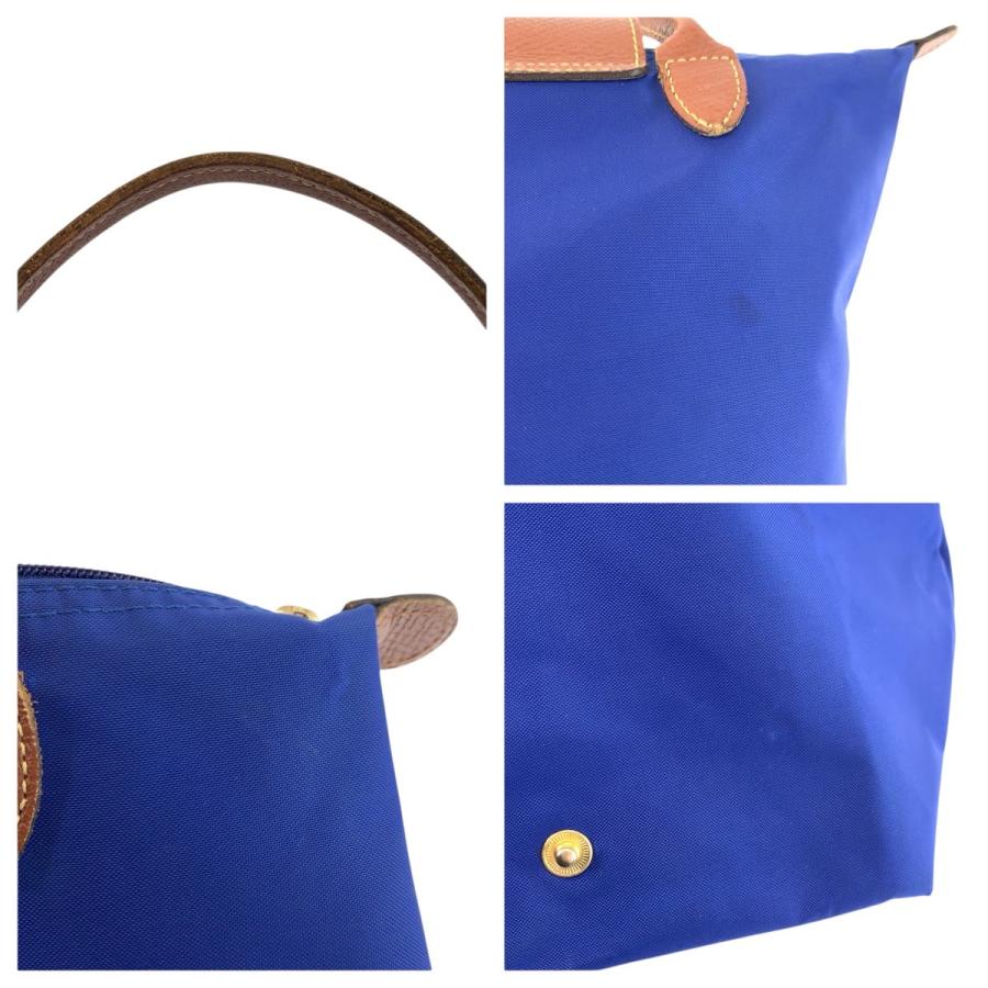 Longchamp ロンシャン ルプリアージュ ブルー ブラウン ゴールド金具 ナイロン 1621089683 トートバッグ ハンドバッグ レディース 602853 | LONGCHAMP | 04