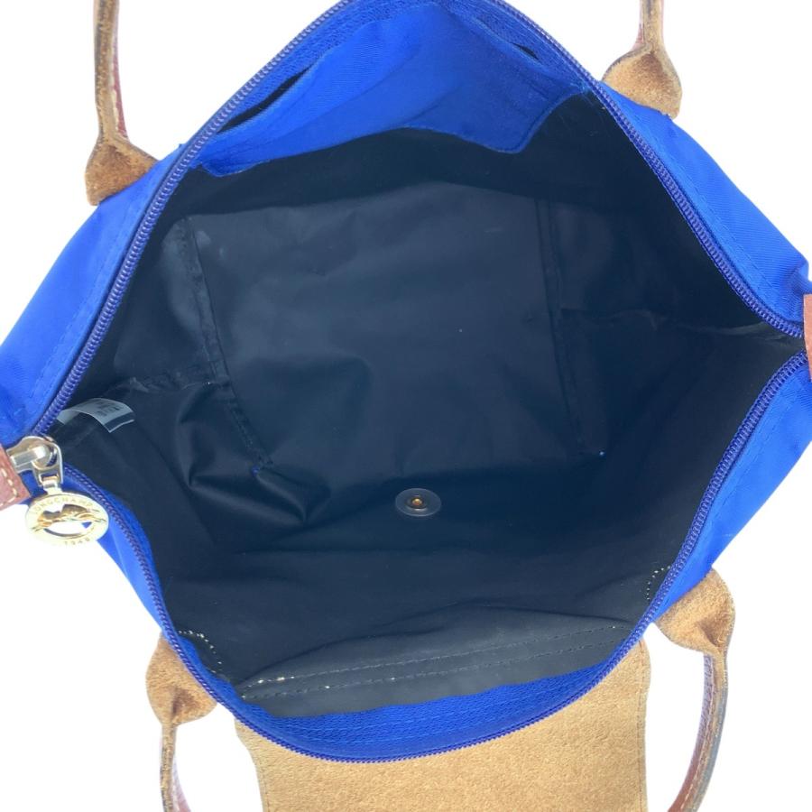 Longchamp ロンシャン ルプリアージュ ブルー ブラウン ゴールド金具 ナイロン 1621089683 トートバッグ ハンドバッグ レディース 602853 | LONGCHAMP | 08