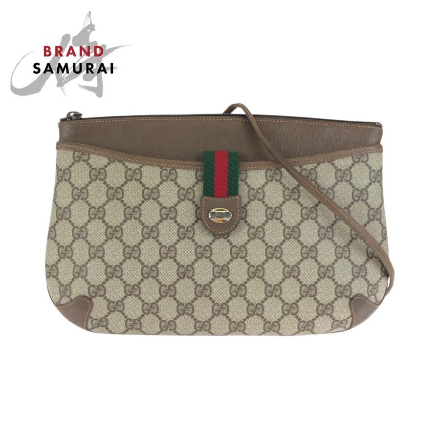GUCCI（グッチ） ヴィンテージ シェリーライン ベージュ ブラウン GG