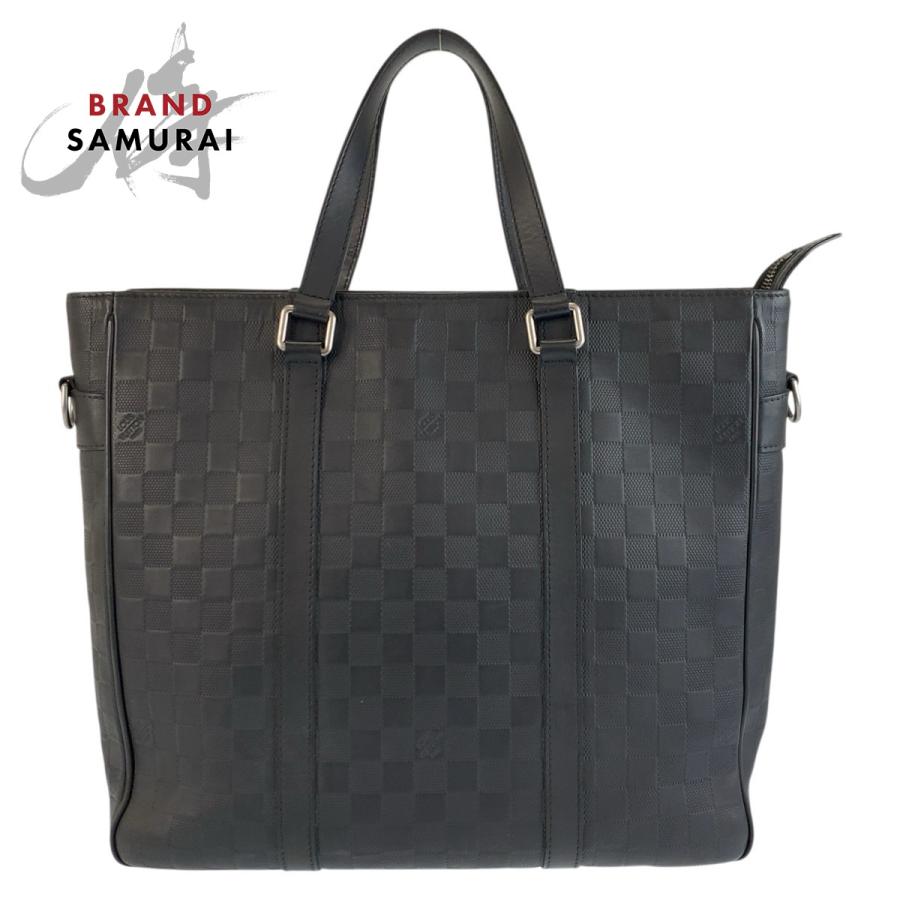 美品 LOUIS VUITTON ルイヴィトン ダミエアンフィニ タダオPM オニキス ブラック N41269 トートバッグ ビジネスバッグ メンズ 602914 | LOUIS VUITTON