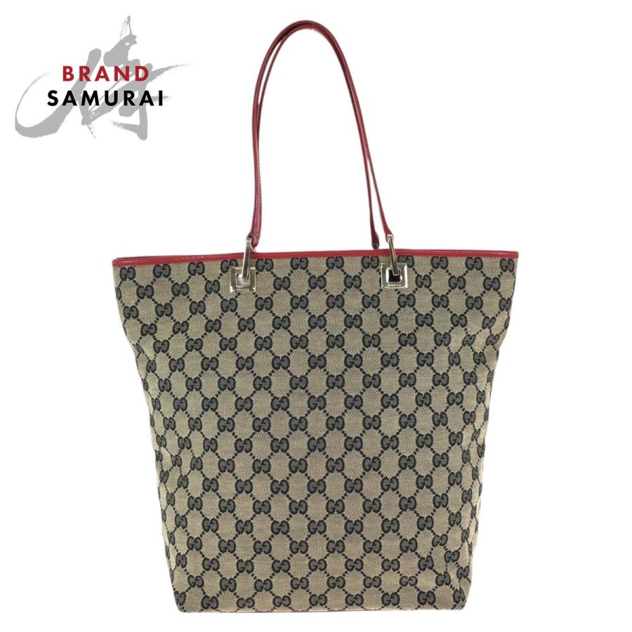 GUCCI グッチ ベージュ レッド ゴールド金具 GGキャンバス/レザー 002 1098 トートバッグ レディース 602944 | GUCCI