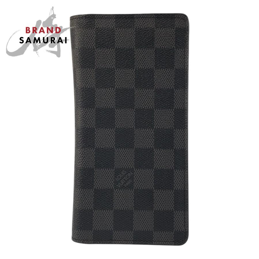ルイヴィトン ダミエ グラフィット ポルトフォイユ ロン 札入れ 長財布 黒系 LOUIS VUITTON（ルイ・ヴィトン） ダミエ グラフィット ポルトフォイユ