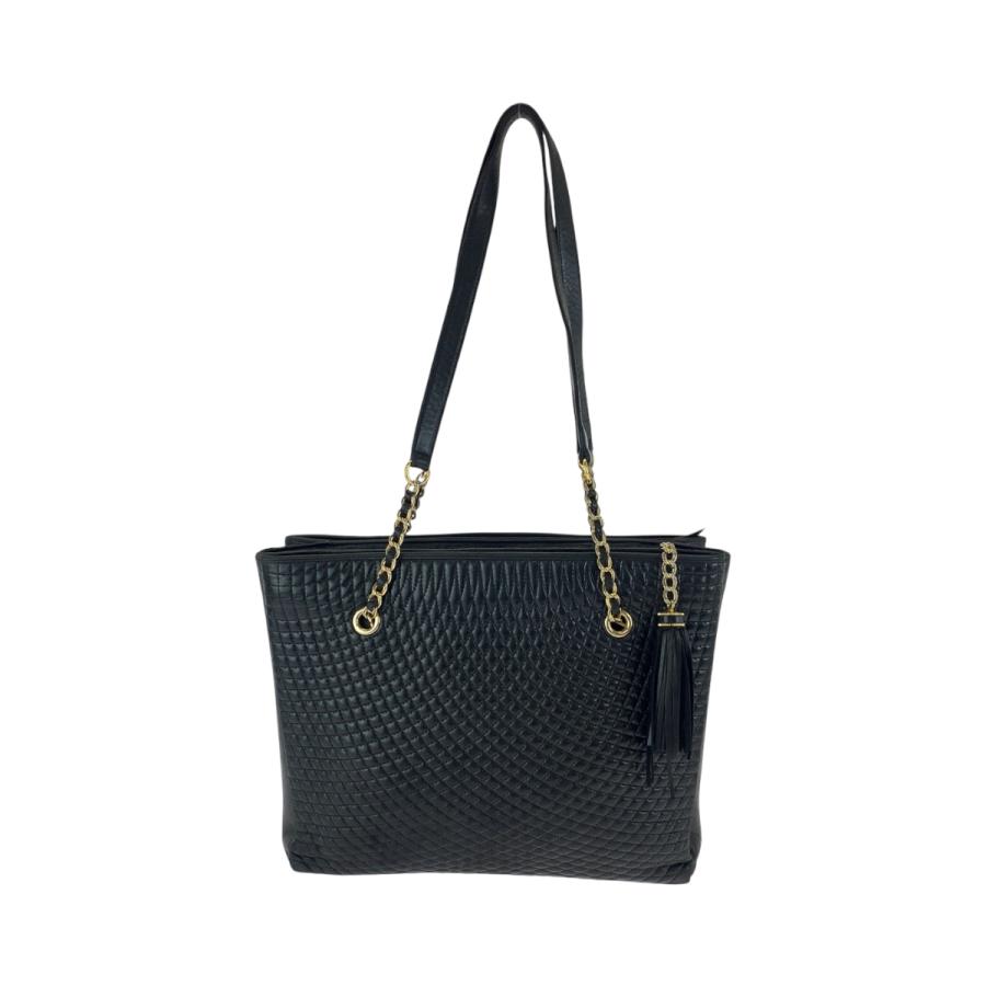 Bally（バリー） 美品 ヴィンテージ キルティング フリンジ ブラック