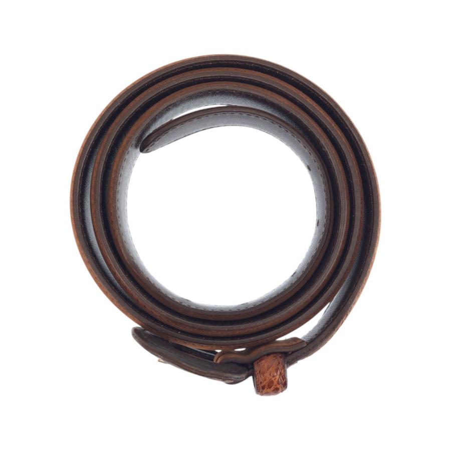 LOEWE（ロエベ） 美品 ヴィンテージ 100cm ブラウン ゴールド金具