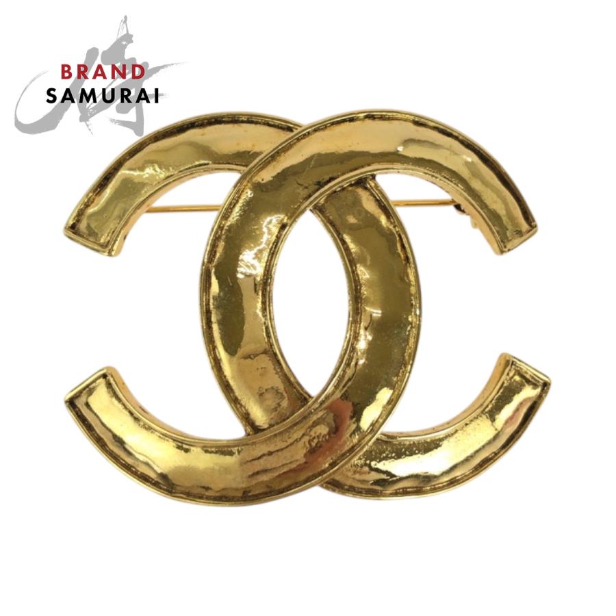 CHANEL（シャネル） 美品 ヴィンテージ ビッグココマーク ゴールド 