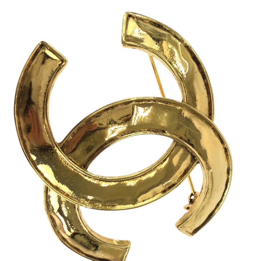 CHANEL（シャネル） 美品 ヴィンテージ ビッグココマーク ゴールド 